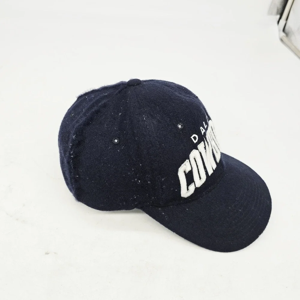 Vintage Starter Dallas Cowboys Hat Snapback NFL Blue Wool Arch Logo Navy Natural